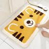 Frog and Bear Flocking Bath Mat Home Decoration Door Mat Non-slip Absorbent Bathroom Doormat Super Soft Fiber Bath Rug