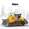 City Technical MOC WheelLoader Car Heavy Mining Truck Crane Building Blocks DIY Engineering Excavator Bricks Toy For Children