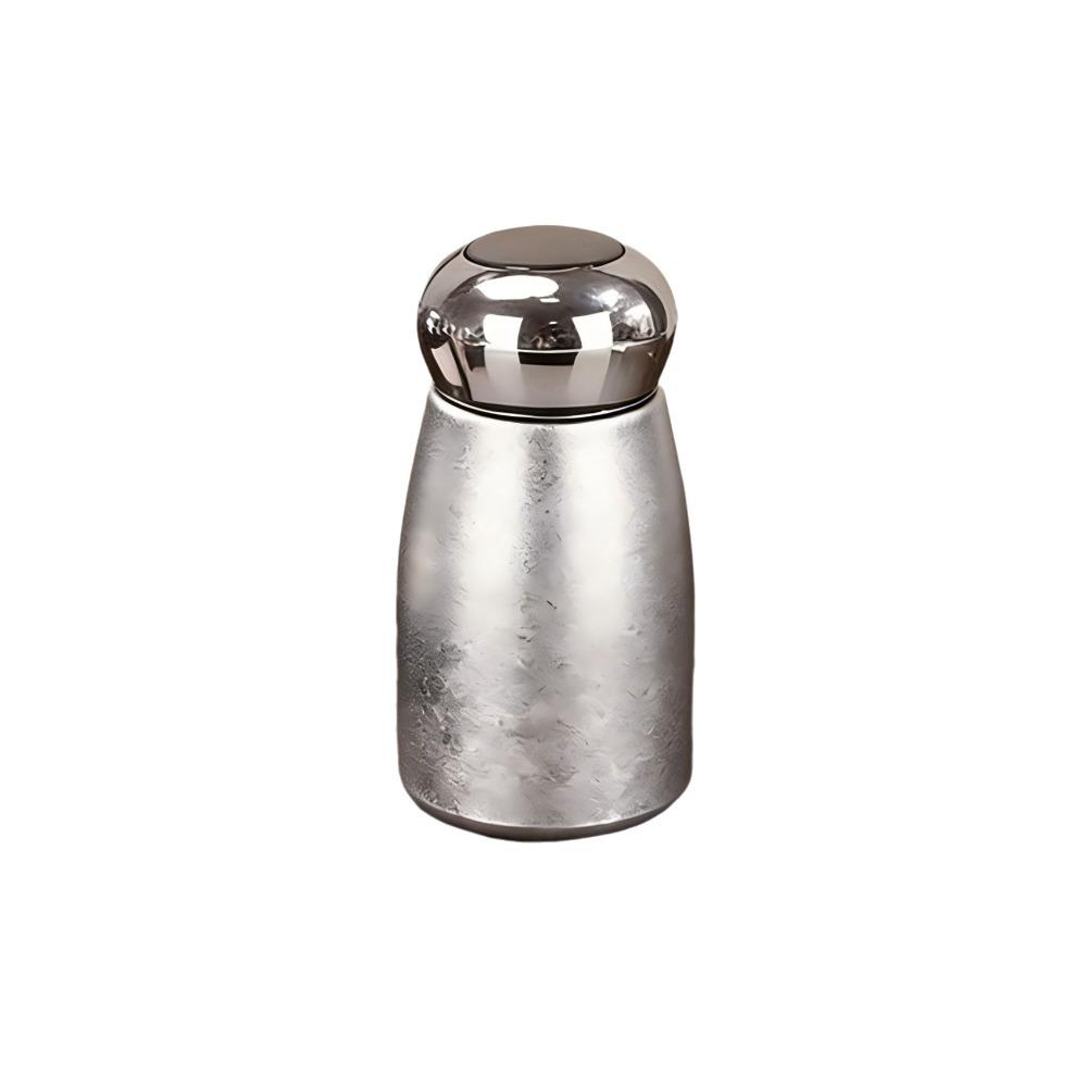 

Mushroom-Shaped Mini Thermos Cup Portable Tea Cup Thermal Insulation Coffee Cup Travel срібний