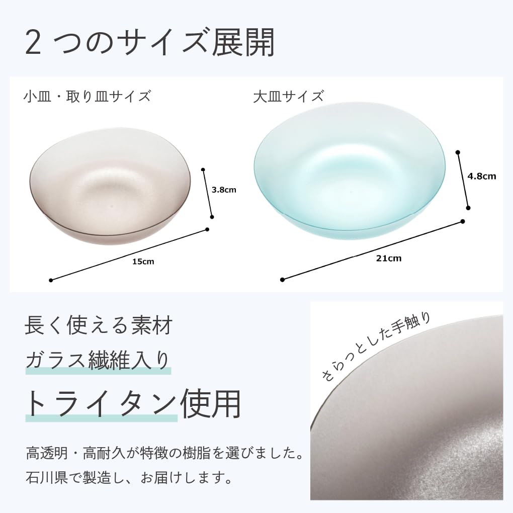 IJ Unbreakable Large PlateBowl, 21cm, 1000ml, Dishwasher Safe, Made In Japan, Perfect for Home Parties, Outdoor Activities, Stylish and Cute, Orange,