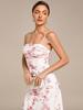 Ever-Pretty Women's Floral Sleeveless Adjustable Multiway High Stretch Midi Wedding Guest Dress