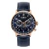 LZ 129 Hindenburg Mondphase Quartz 3 ATM Water Mineral Dark Blue [ZEPPELIN] Men's Watch, Resistant, Glass, Dial, 7038-3 .