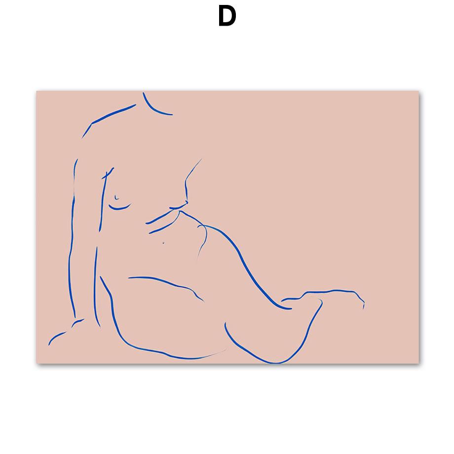 Abstract Woman Flower Leaves Fruits Plant Wall Art Canvas Painting Horse Posters And Prints Wall Pictures For Living Room Decor