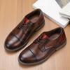 New Casual Shoes Retro Men's Derby Shoes Men Fashion Leather Shoes
