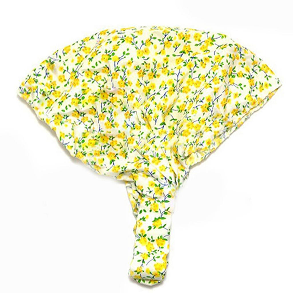 Baby flickor med blommiga prickiga huvuddukar i bomull Elastiskt pannband Bandana Hatt