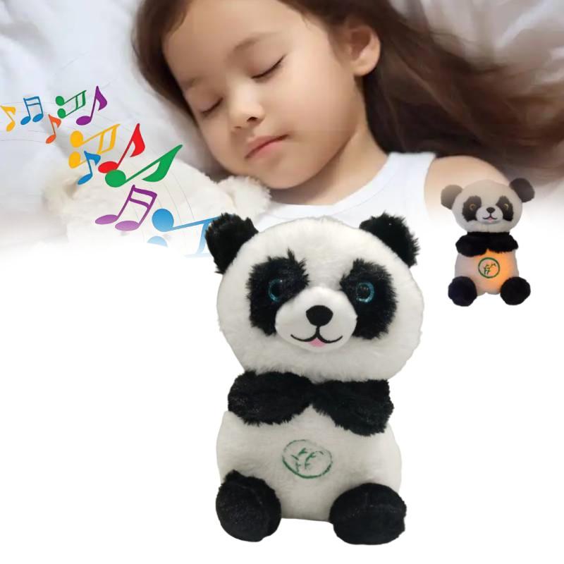 Doll Panda Breathing Luminous Plush Toy Rhythmic Lullaby Music Relief Anxiety