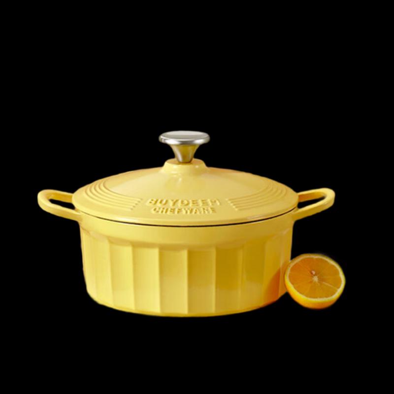 Buydeem Enamel Cast Iron Soup Pot