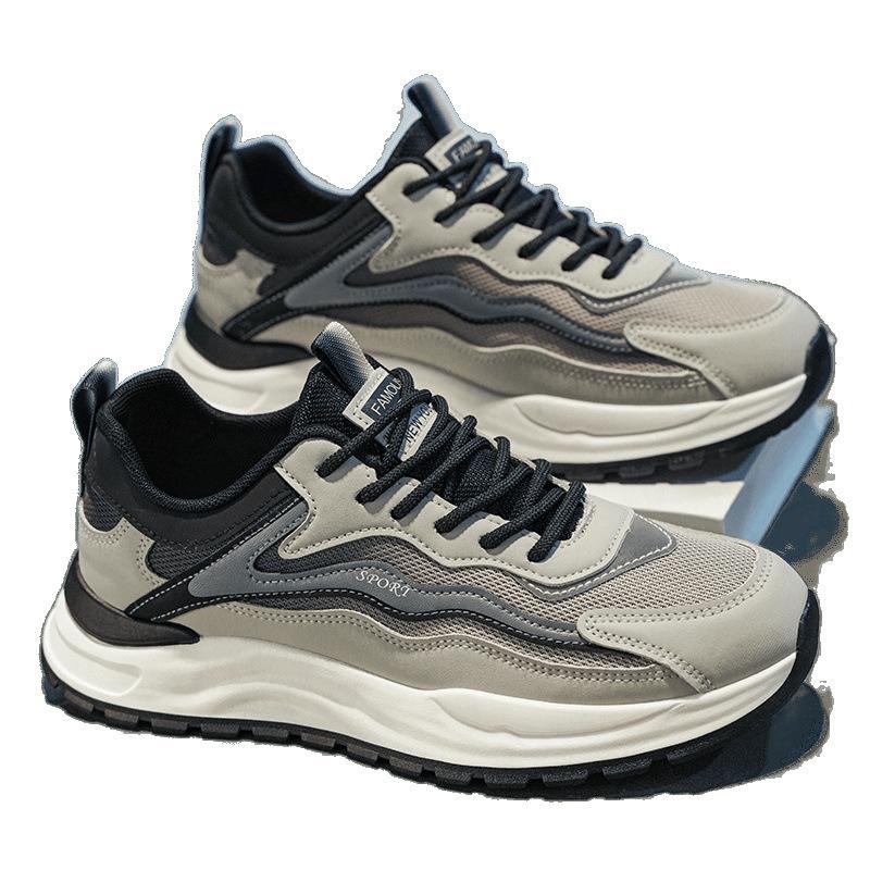 Forrest Gump's new summer mesh breathable casual running sports thick-soled heightening dad trendy shoes