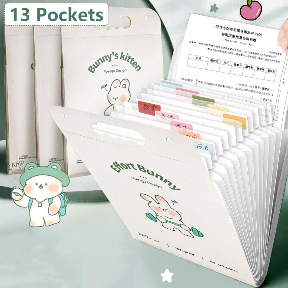 

Waterproof A4 File Folder 13 Pockets Document Bag High Quality Organ Bag Student