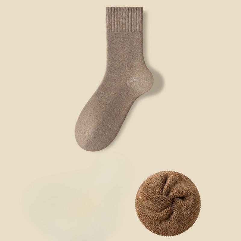 

Loop Socks for Men s Autumn and Winter Cold-resistant and Warm Sleep Socks, Antibacterial and Deodorizing Sports Socks 1 pair колір світло кави