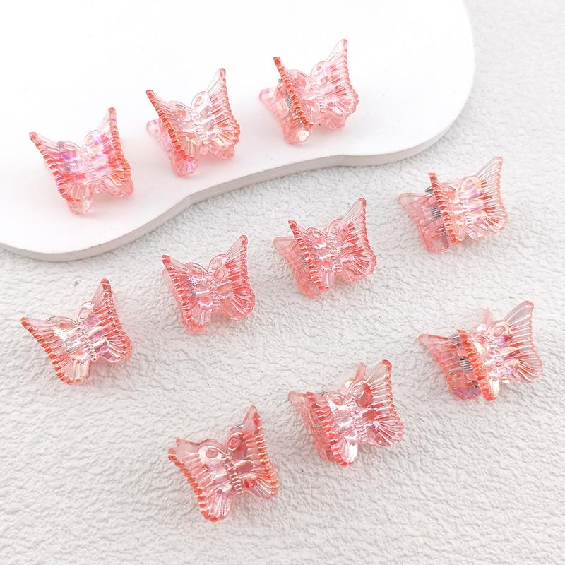 10pcs Ins Mini Butterfly Hair Claw Clips Colorful Trendy Cute Small Clips Multicolor Girls Hair Clips Hairpin Hair Accessories