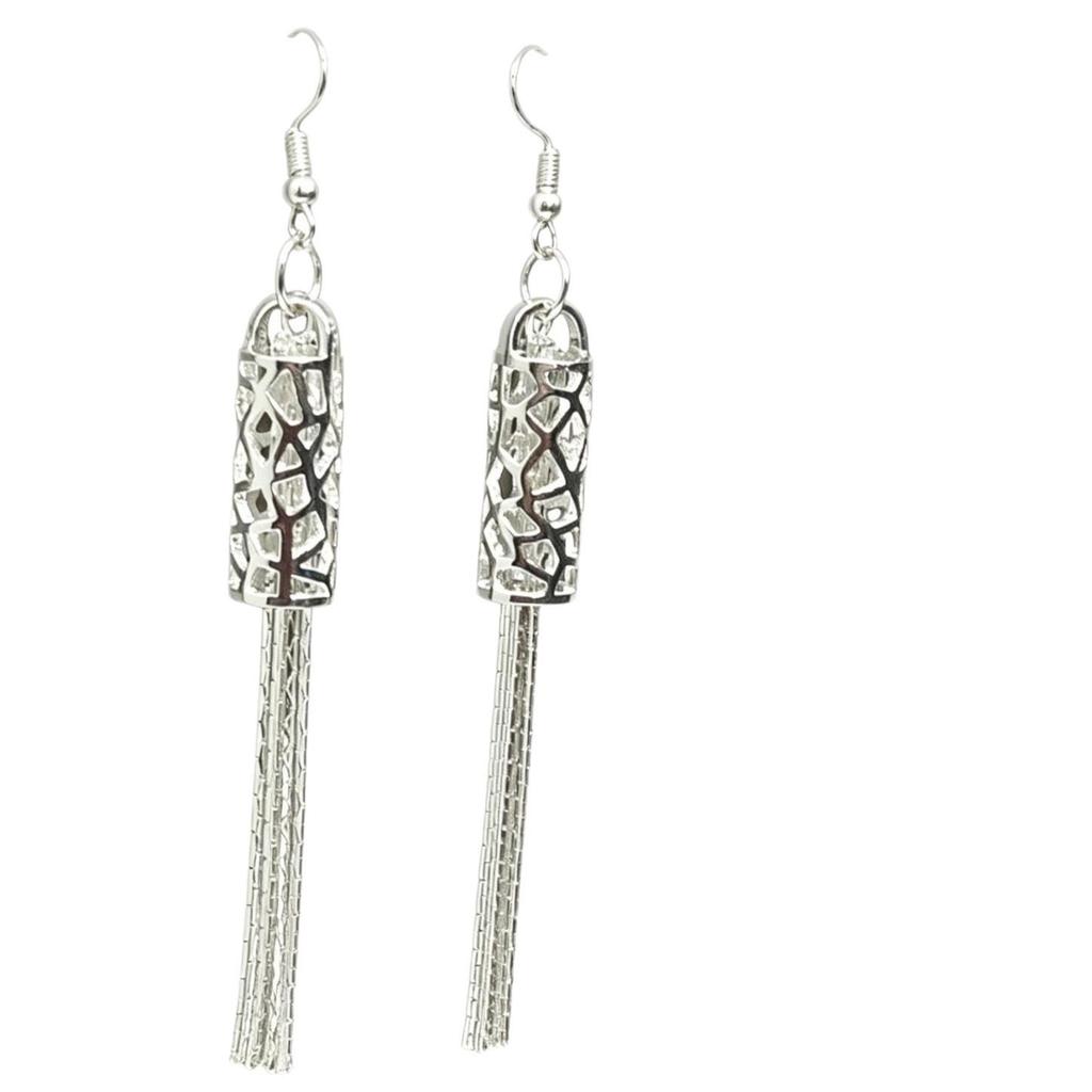 Korean Style Tassel Earrings: Elegant Long Drop Earrings for Women