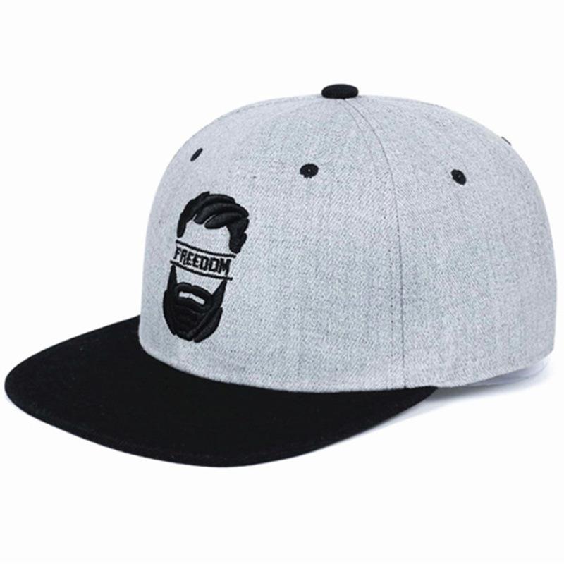 Sommer Unisex Onkel Bart Stickerei Hip-Hop Netzmützen Outdoor Verstellbare Lässige Baseballkappen Sonnenschutzhut
