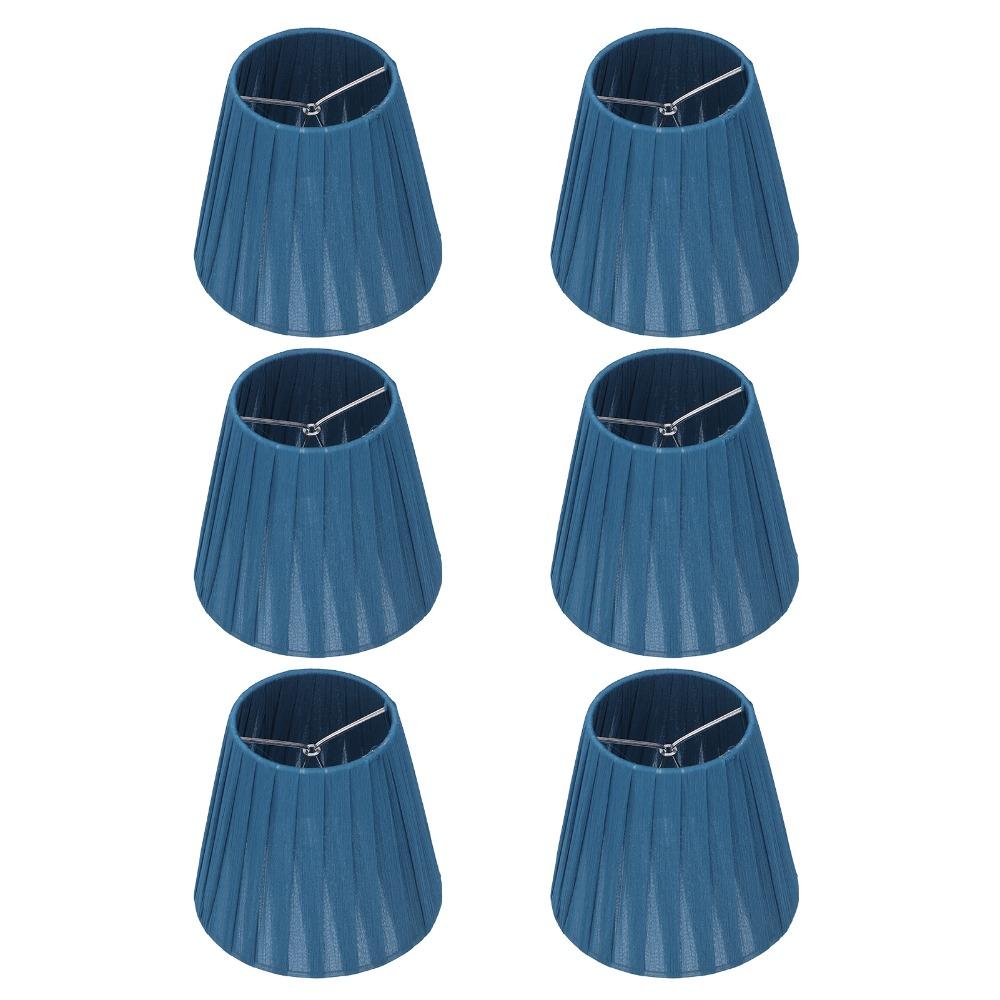 6PCS Fabric Modern Simple Lampshade Lightweight Wall Lamp Shade  Crystal Chandelier