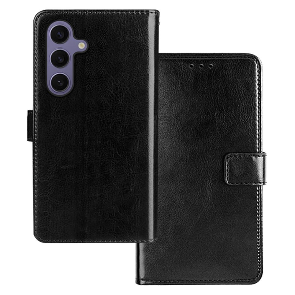 

IDEWEI for Samsung Galaxy S25+ Case Card Slots Holder Leather Phone Cover Crazy Horse Texture A
