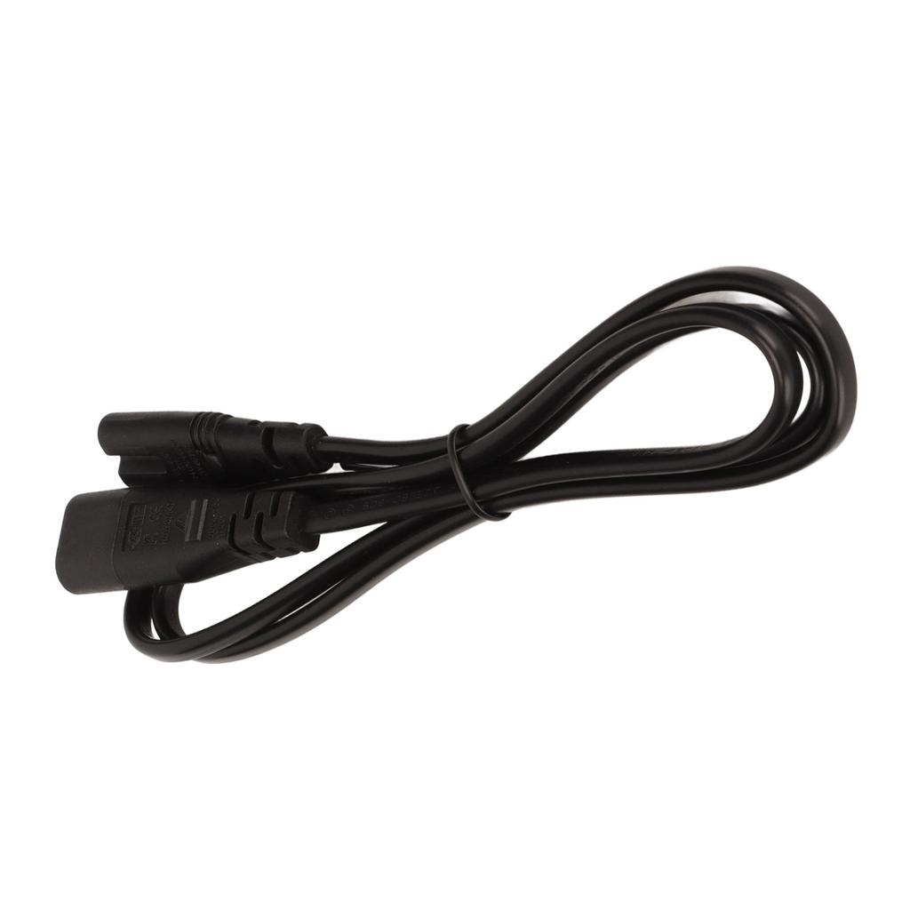 IEC 320 C8 Plug To C7 Power Cable 3.3 Feet 1500W 2.5A Heat Resistant Waterproof Power Extension