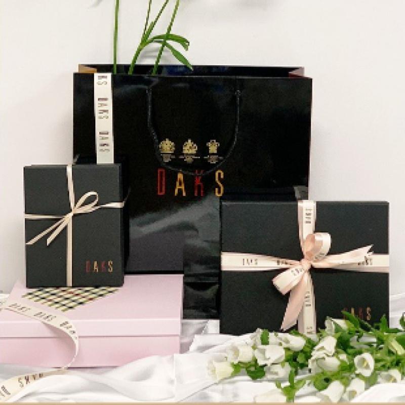 Daks Black Leather Dd Logo Classic Money Clip Dbwa5f324bk