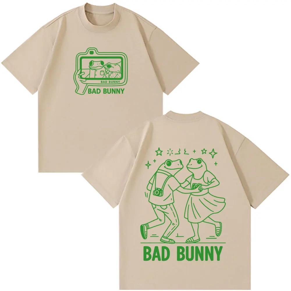 

Bad Bunny 2026 World Tour Funny Design Print Tshirt Unisex Women Harajuku Short Sleeve Oneck Casual Tshirt Hiphop Tshirts Top S