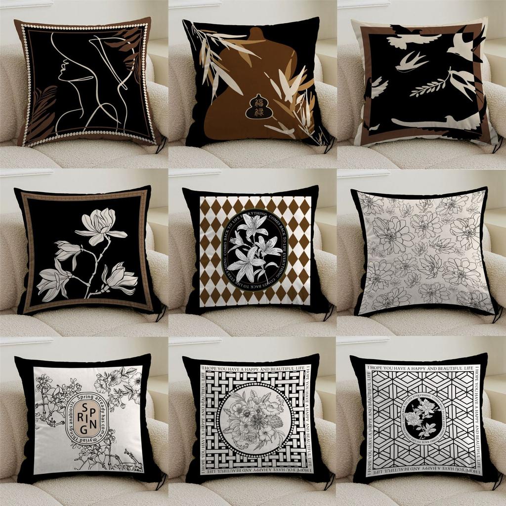 New Nordic retro style pillow cover living room sofa bedroom cushion by pillowcase light luxury high-end home decoration