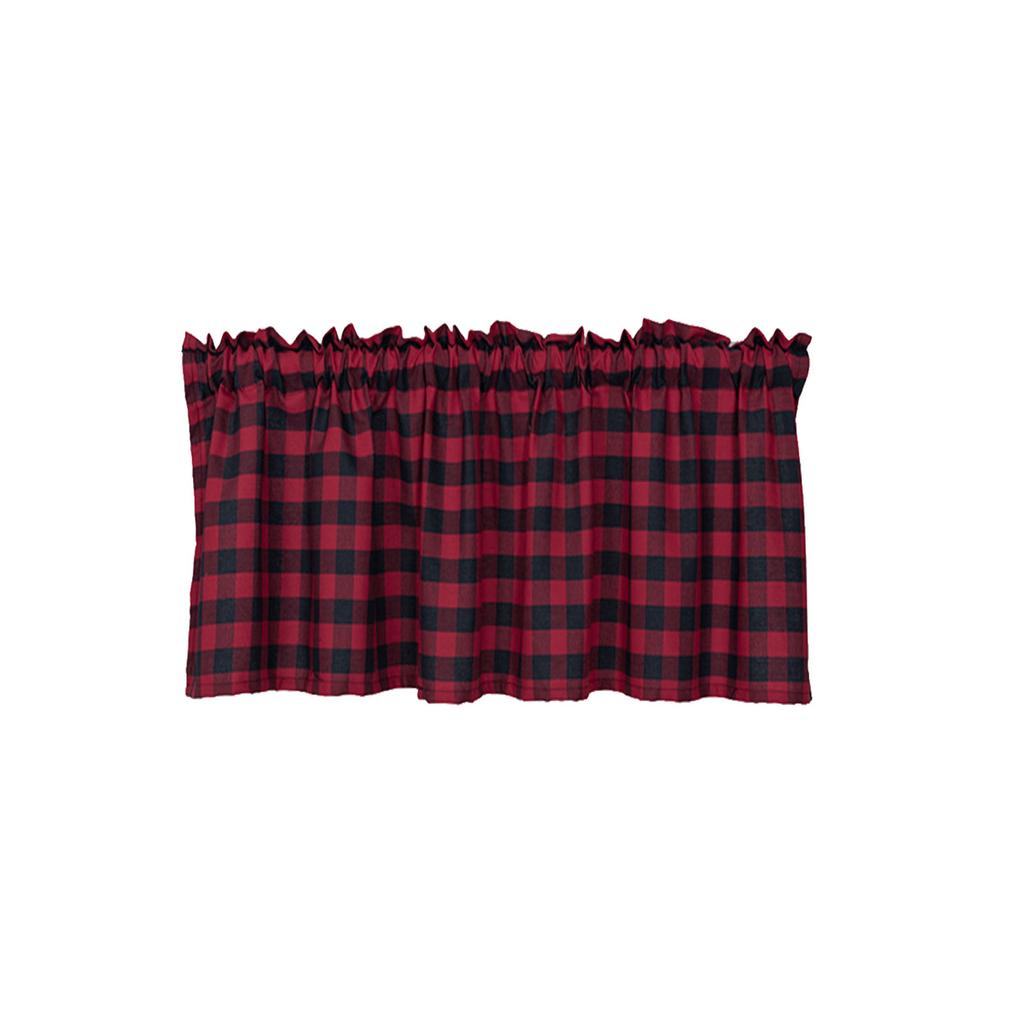 Terylene Yarn Dyed Lattice Kitchen Curtain Fabric Door Curtain Coffee Curtain Modern Simple Rod