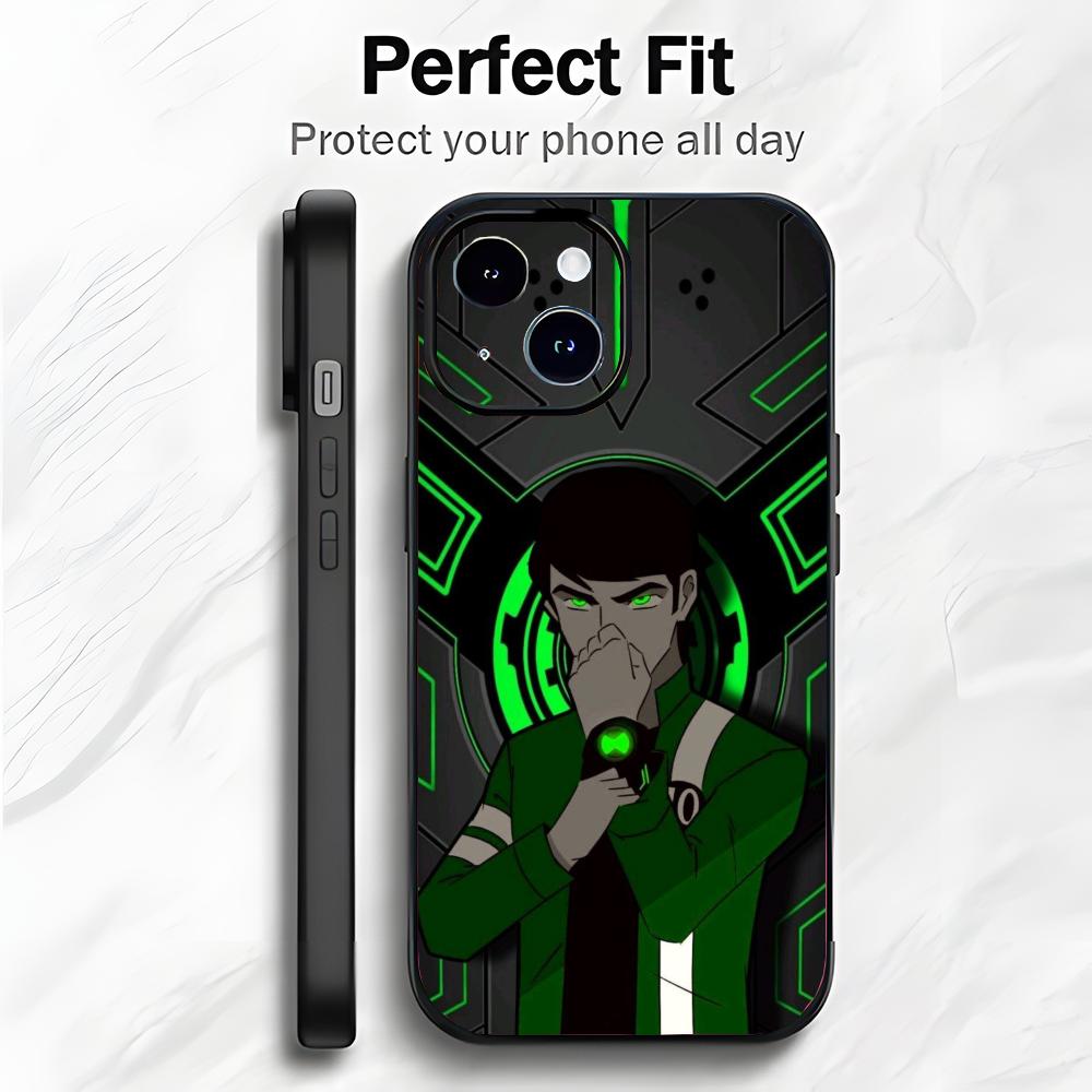 Fun Cartoon B-Ben 10 Phone Case Phone Case Soft Packaging Lightweight For iPhone17 16 15 14 13ProMax