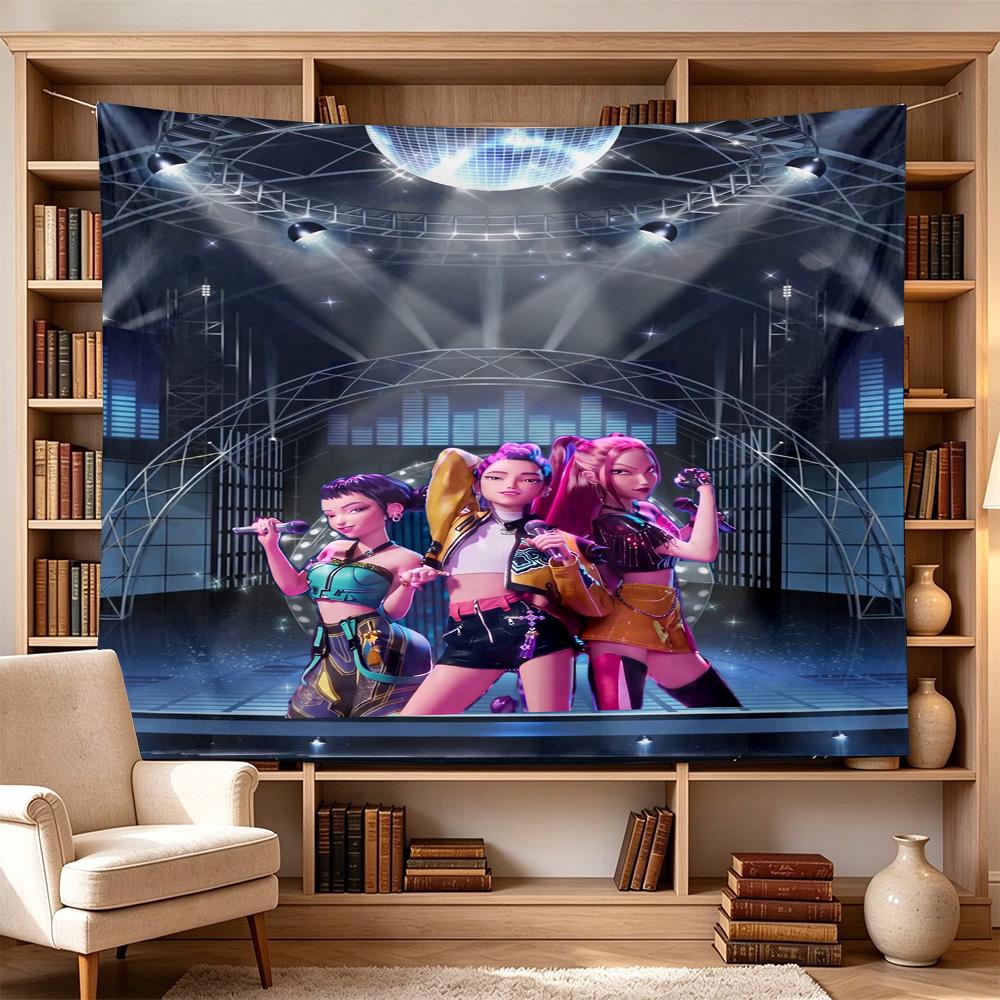 Huntrx Cyberpunk Fashion Large Size Wall Tapestry, Room Aesthetic Decor for Living Room Party Background,Perfect Gift