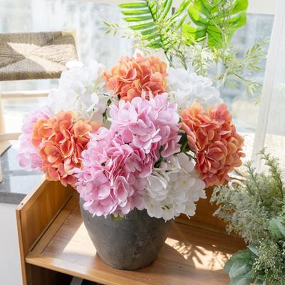 Simulation Hortensie Blume Pastoralen Stil Verschiedene Helle Farben Kunstseide Blume Pflanze Ornament Künstliche Blumenarrangement Kunst DIY Erwachsene Sex Tragen