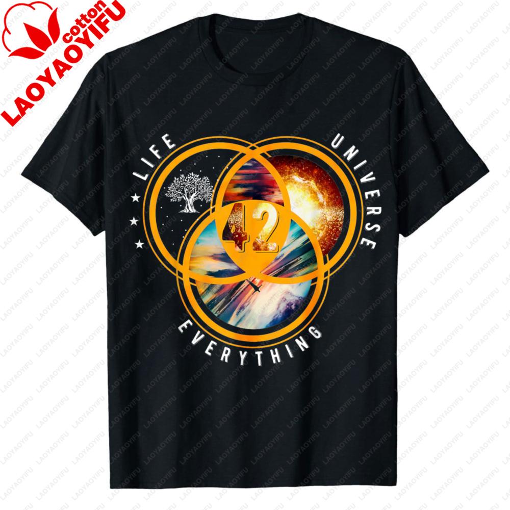 

The Answer To 42 Life Universe Everythingand All Solar System Hitchhikers Guide To The Galaxy Venn Diagram Graphic TShirt S