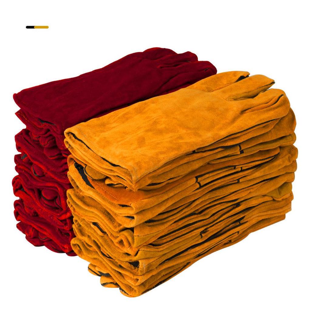 One-Piece Cowhide and Sheepskin Welding Gloves - Long & Short Models