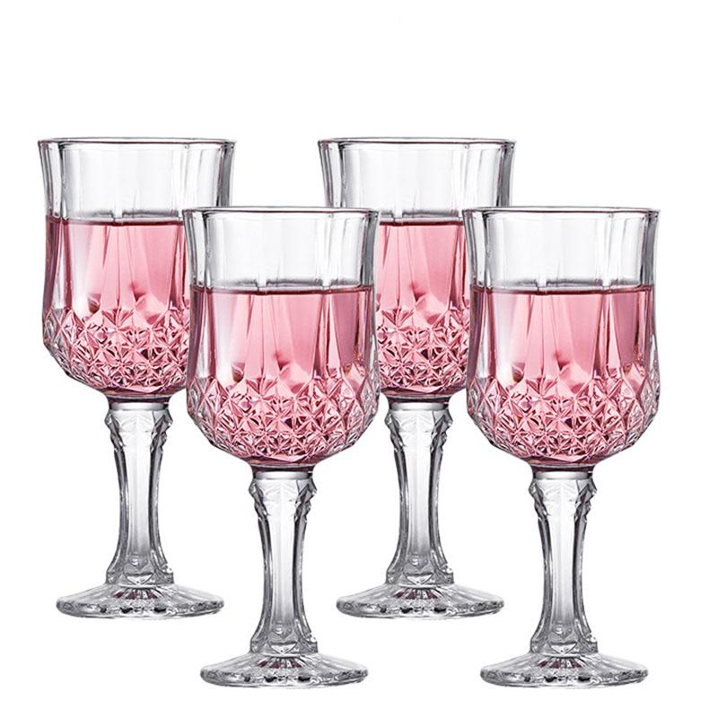 

4pcs Set Champagne Cups Red Wine Glasses Crystal Diamond Painting Cup Transparent Cups for Bar Party Wine Glasses Luxury Sets