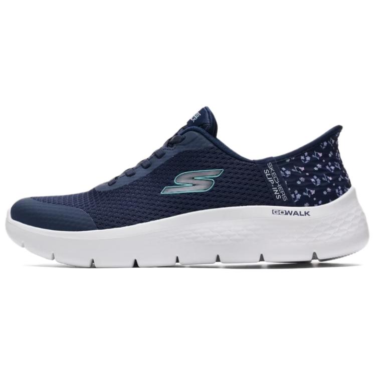Skechers Go Walk Flex Тканевые Удобные Универсальные Дышащие Легкие Повседневные Кроссовки Женские Синий 125525-NVY 35