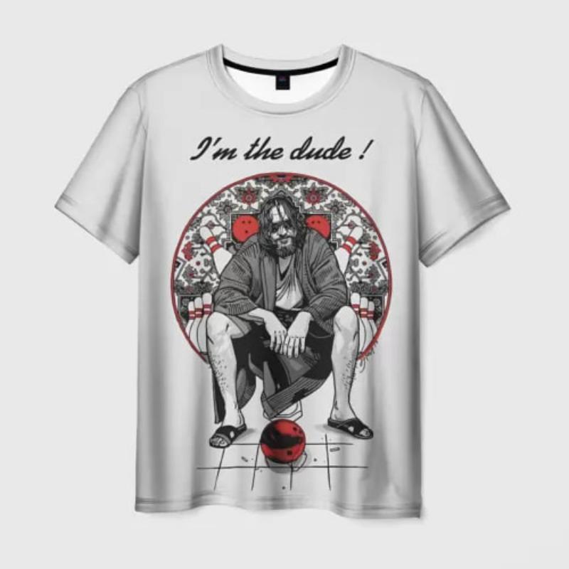Film The Big Lebowski The Dude Tričko 3D potisk Pánské Dámské Unikátní Tričko Topy Móda Unisex Velká Velikost Streetwear Oblečení