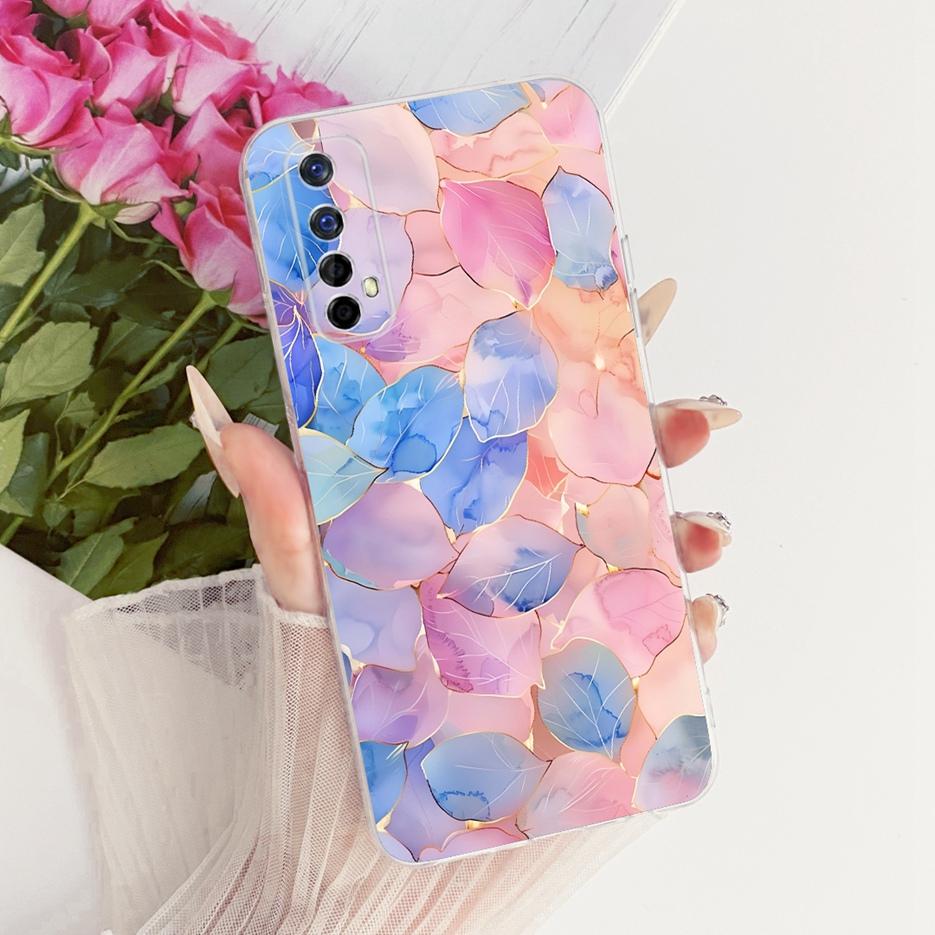 For Realme 7 Pro Case RMX2170 Luxury Butterfly Tree Painted Cover Soft Slim Phone Case For Realme 7 5G Realme7 4G RMX2155 Fundas