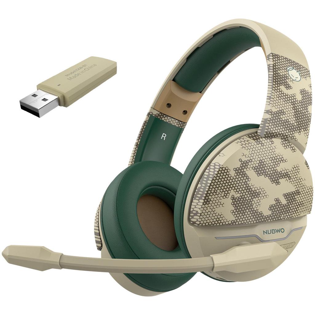 NUBWO G08 Wireless Over-Ear Gaming Headset - Stereo 2.4G Bluetooth for E-sports & PUBG