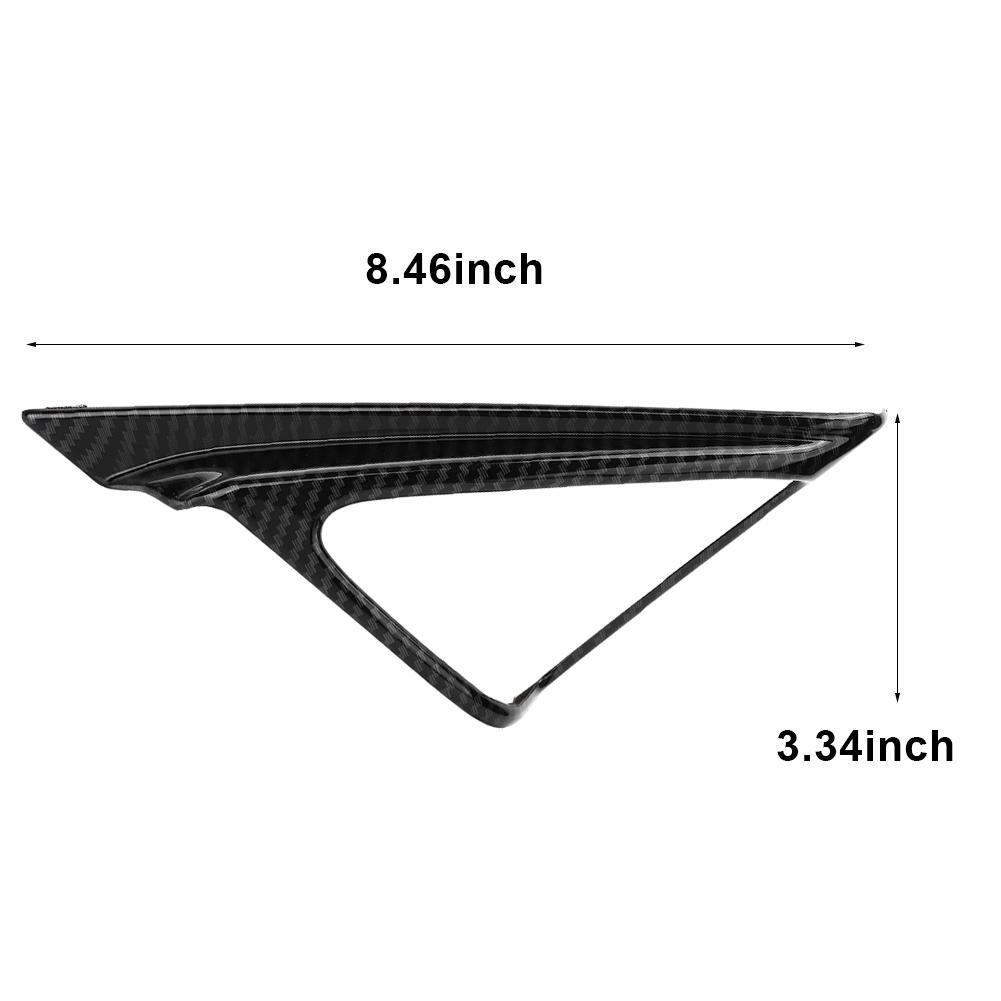 2pcs Carbon Fiber Door A Pillar Speaker Cover Trim Fit for Honda Accord 10th