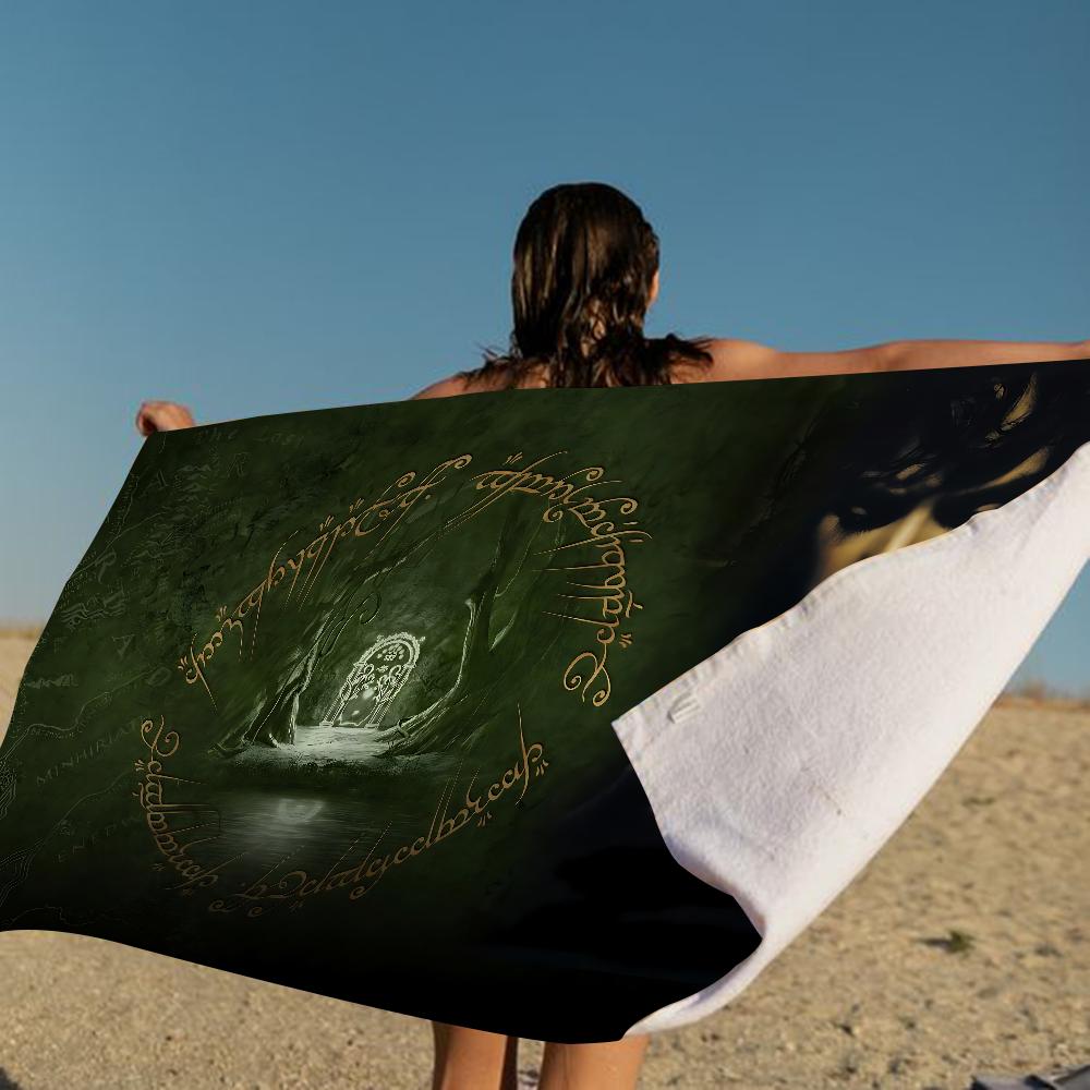 The L-Lord Of The R-Rings Movie Big Microfiber Beach Towels Quick Towel Sand Beach Towels Pool Towel For Travel Swim Pool Yoga