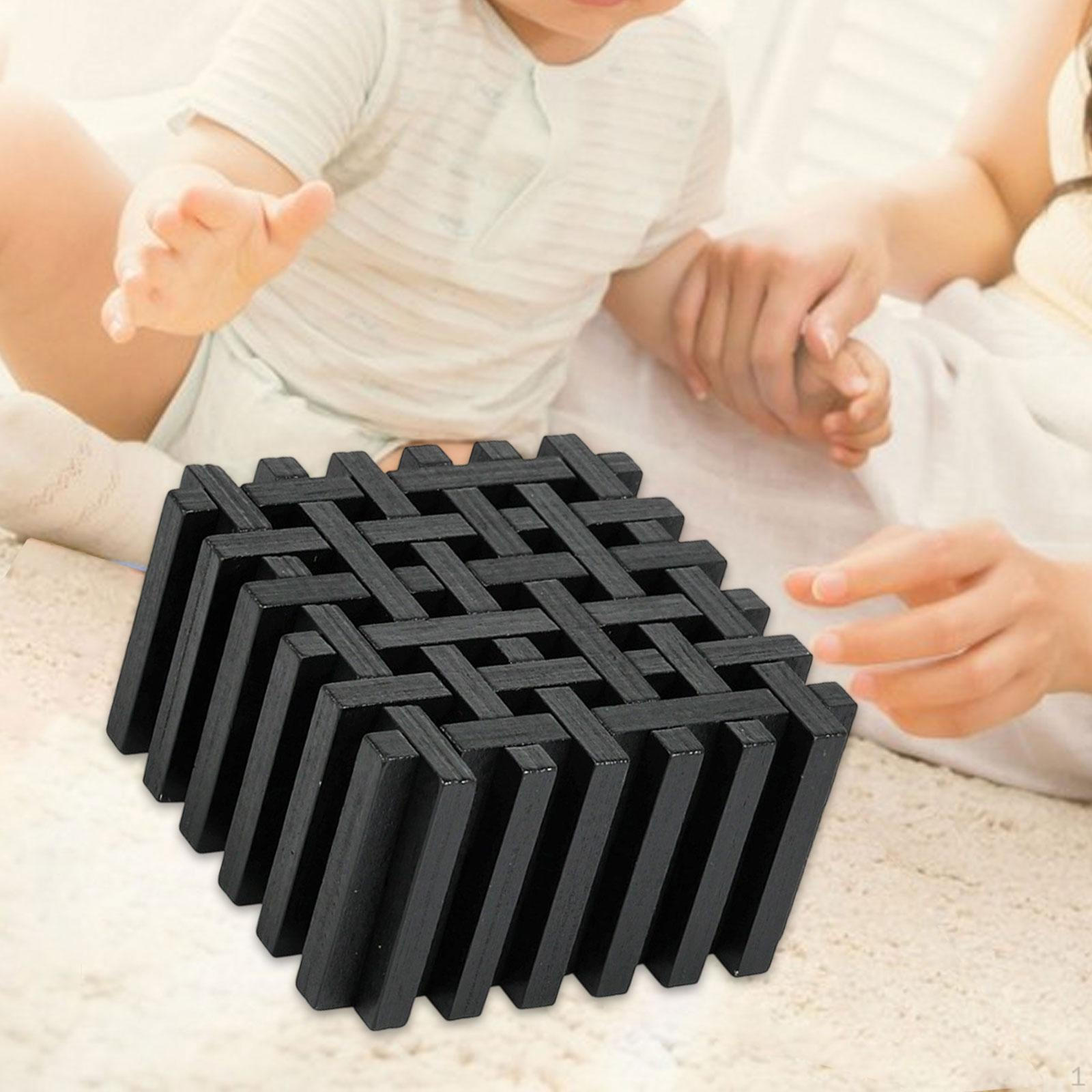 

Brain Teaser Puzzle Disentanglement Developmental IQ Challenge 3D Unlock for Preschool Adults