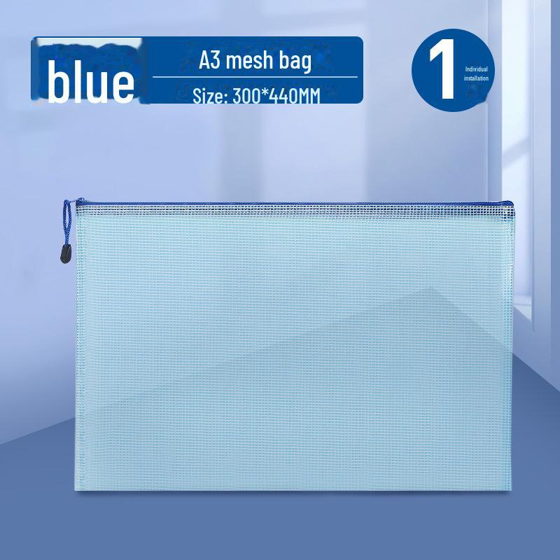 Large Capacity Transparent Waterproof File Bag for 8K Drawing and A3 Storage