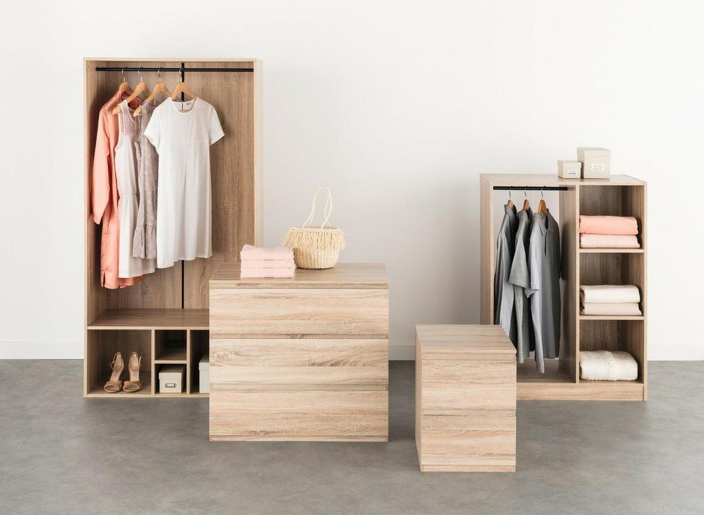 Dolo BEDSIDE CABINET, Sonoma oak, MODERN, 2 drawers