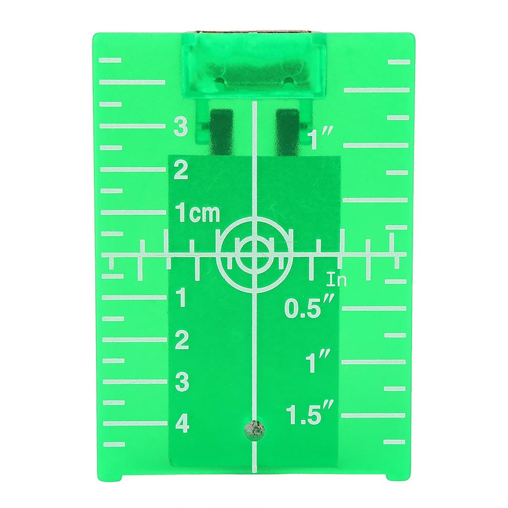 Magnetic Target Plate with Leg for Laser Level Meter Cross Line Double Scale (Green)
