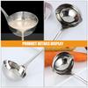 1Pc Stainless Steel Double Mouth Soup Ladle With Pouring Spout Long Handle Kitchen Gadgets Household Water Spoon Dinnerware Set