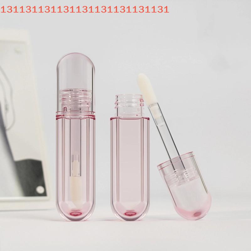 1/3pcs Mini Lipstick Sample Cosmetic Refillable Container 6ML Empty Lip Gloss Tubes Transparent Plastic Lip Balm Tube