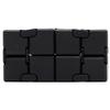 7JI Cube-Shaped Fidget Cube, Fidget Toy, Gadget for Time Killer, Adult EDC, Stress Relief, Christmas Gift, Black