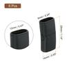 12mm X 6mm Flat Leather 6pcs Flat Closure End Stainless Steel Clasp Closure Leather Cord DIY Supplies Craft Making [uxcell] Clasp, Caps, Buckle,