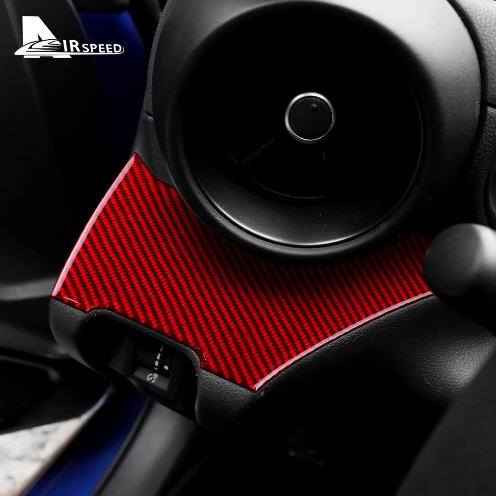 Real Carbon Fiber Sticker For Subaru BRZ Toyota GR86 2021 2022 2023 2024 Car Center Console Decorative Interior Trim Accessories