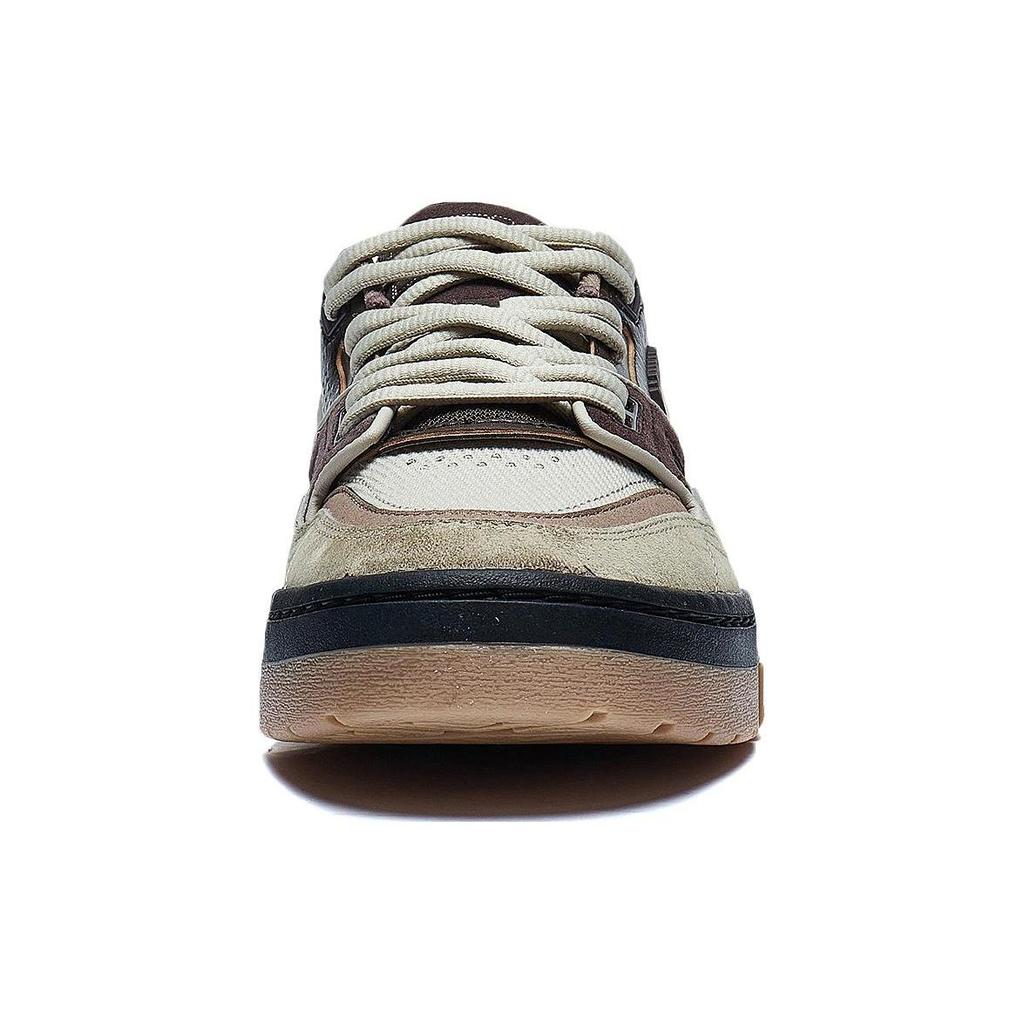 Li Ning 001 BTC Slip Resistant Low Top Skateboard Shoes Men's Umber AGCT219-2