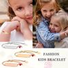 Free Enraving Heart Bracelet Girl Boy , Adjustable Stainless Steel Chain, Personalized Name Date Birthday Gift Not Allergenic