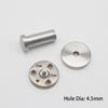 1Pcs with Screws Single Clothes Hook Cylindrical Wall Punching Hook New Hat Towel Rack