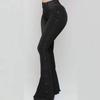 Women's High Waist Flare Jeans,Stretchy Denim Bell Bottom Pants With Rivet Decor Streetwear For Women