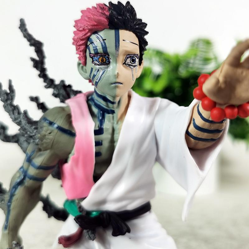 13cm Demon Slayer Figure Akaza Anime Action Figure Pvc Figurine Collectible Model Children Toys Halloween Gifts Doll Ornaments